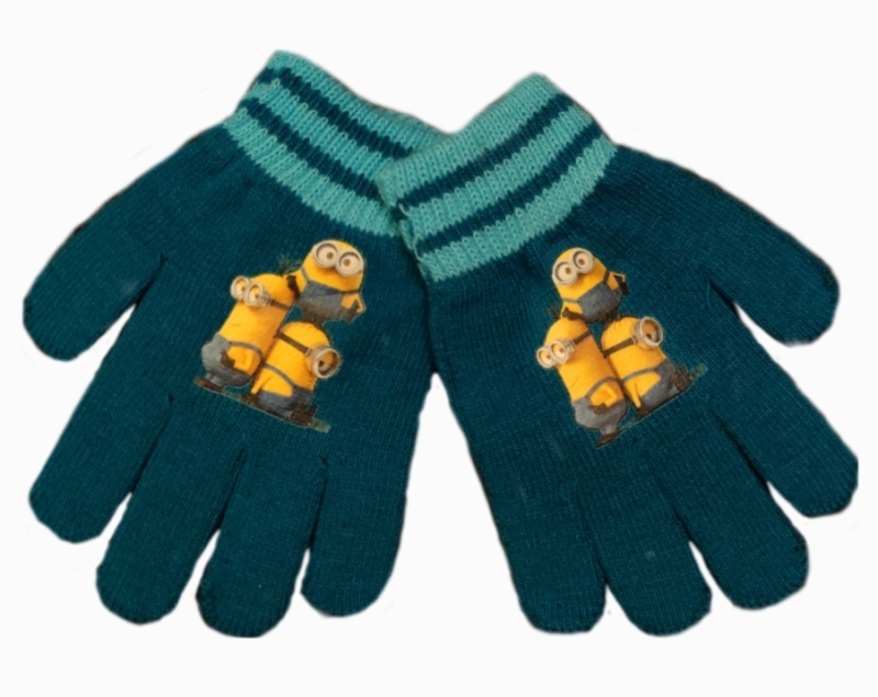 Minions Handschuhe Türkis
